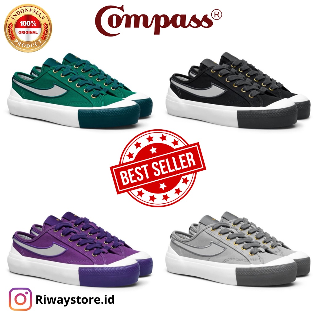 [ORIGINAL] Sepatu Compass Proto Lite (Purple, Black, Grey, Green)