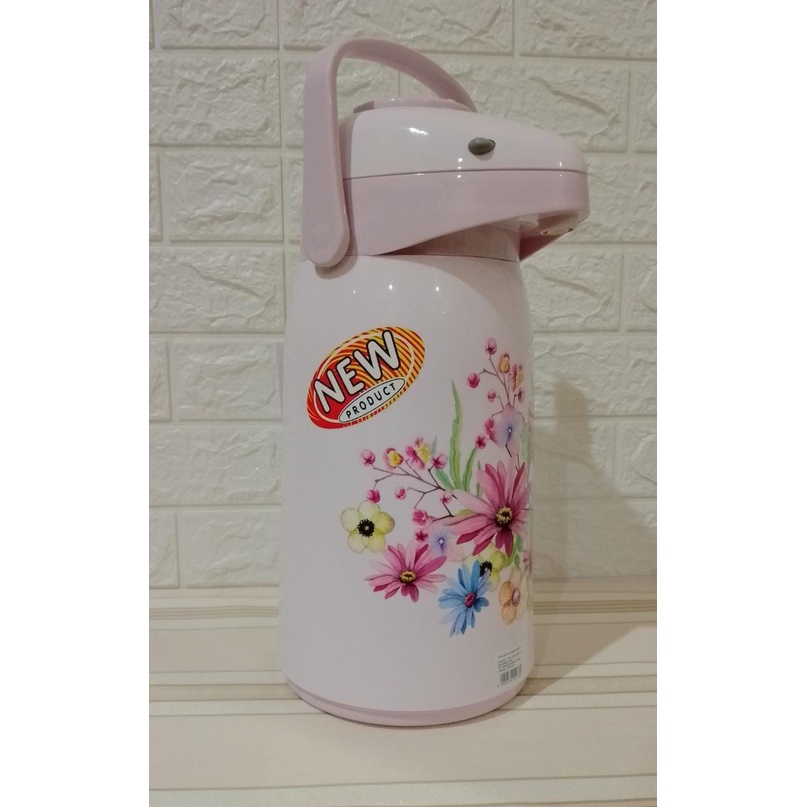 Termos Air Pot Panas Dingin Pompa 2 Liter Lion Star AP 6 PAP 2000 Americano Vacuum Flask Plastik Botol Minum