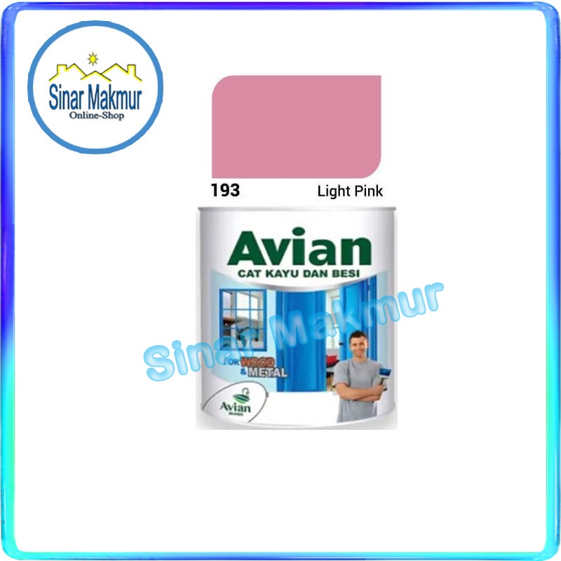 Cat Kayu Besi 100 CC 100 ML 193 Light Pink (AVIAN)