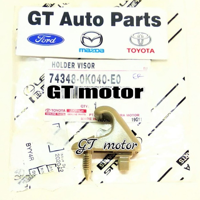 Cantolan Holder Sunvisor Innova / Fortuner