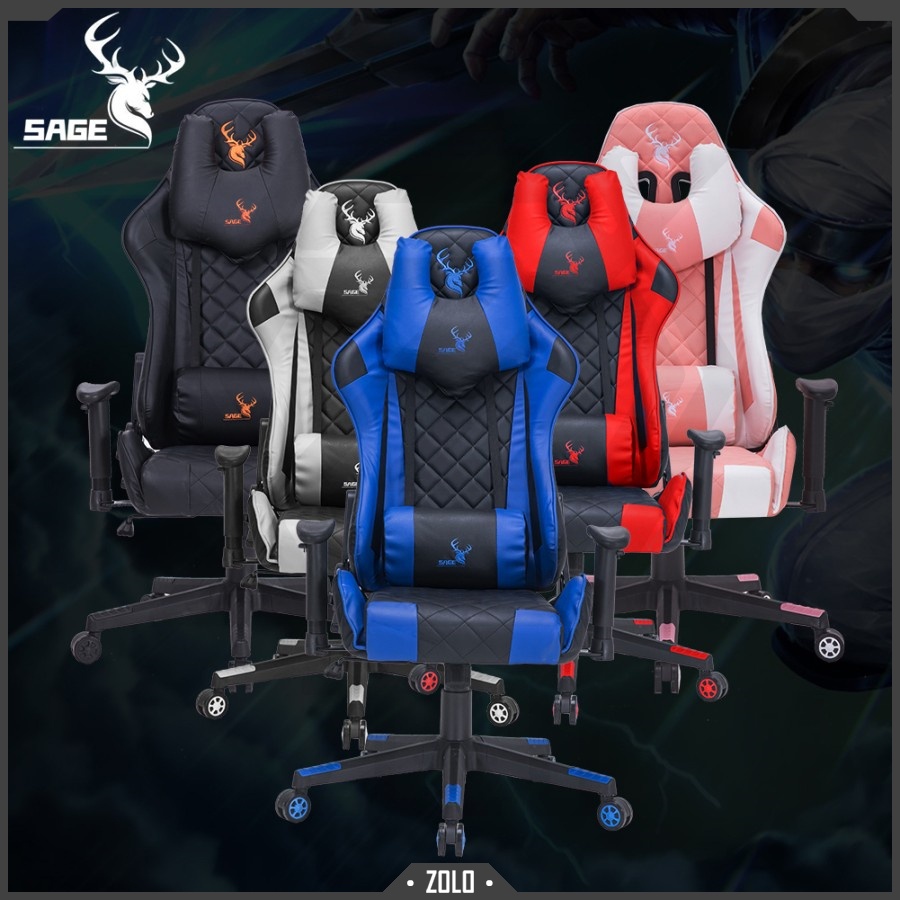 Kursi Gaming Sage SG3 Sandaran 180 Derajat / SG 3 Sage Gaming Chair Premium Quality