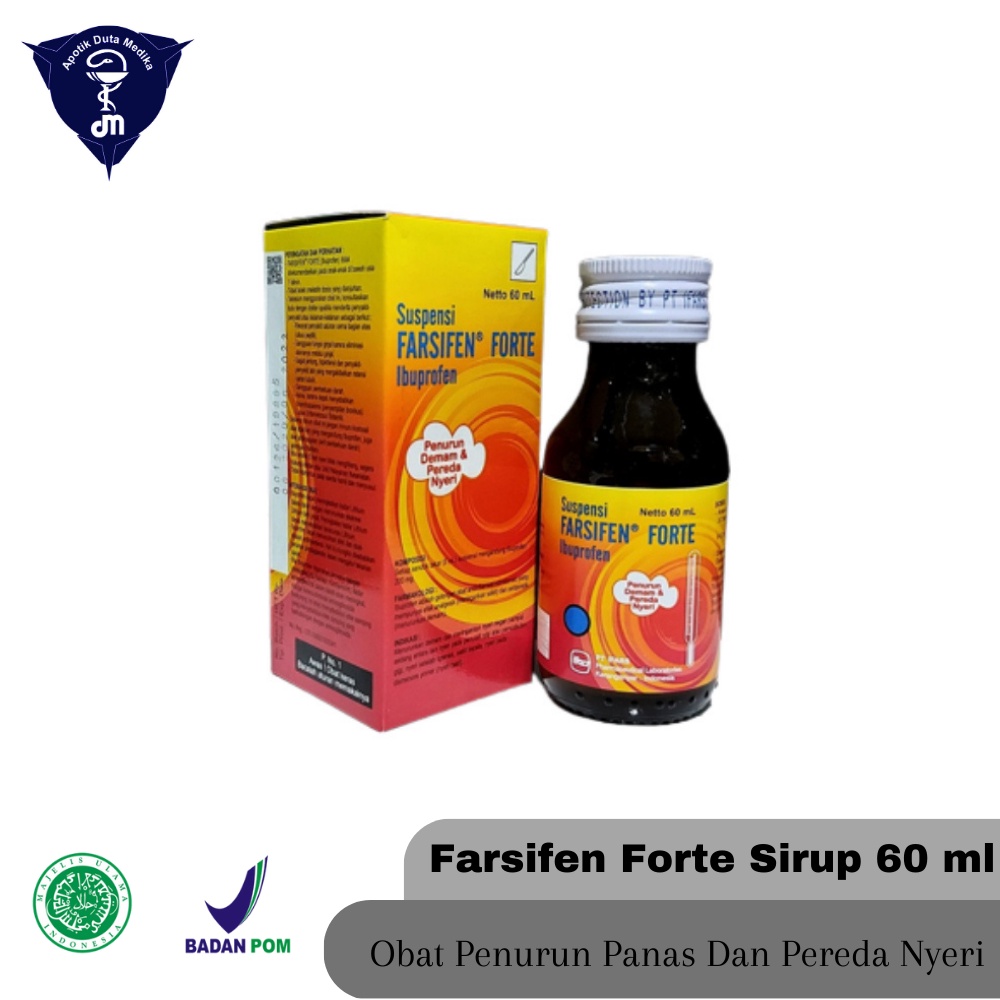 FARSIFEN FORTE SIRUP 60 ML - OBAT DEMAM ANAK/OBAT PANAS ANAK/OBAT SAKIT GIGI ANAK