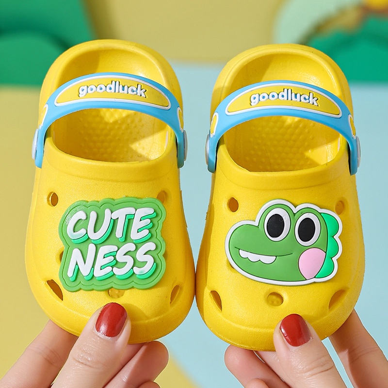 Sepatu Sendal Anak Buaya Cuteness Anak Laki Laki Anak Perempuan Unisex Sendal Karet Anti Slip Baim Kodok Crocs A688