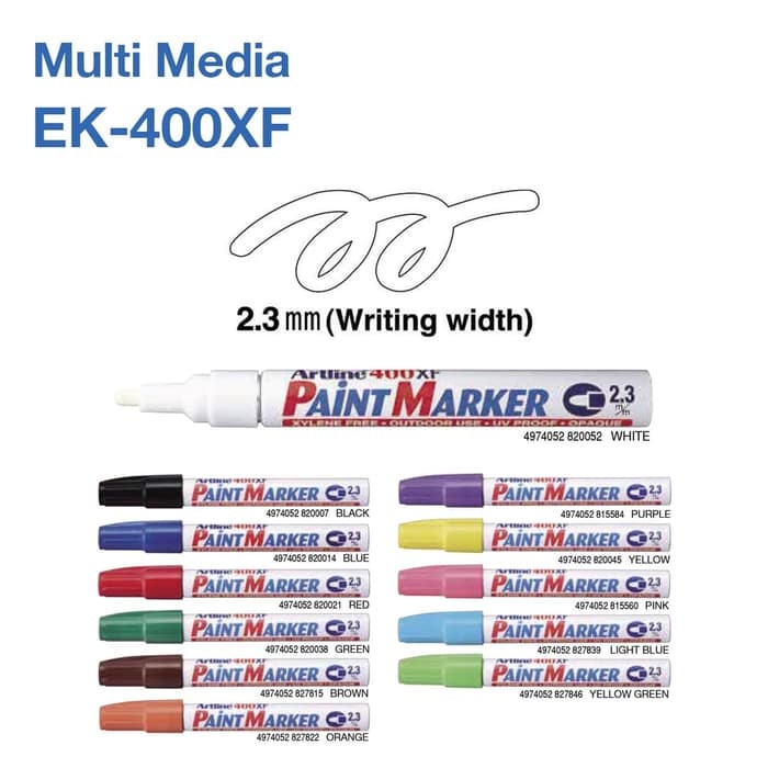 

Spidol Paint Marker Artline Ek-400Xf