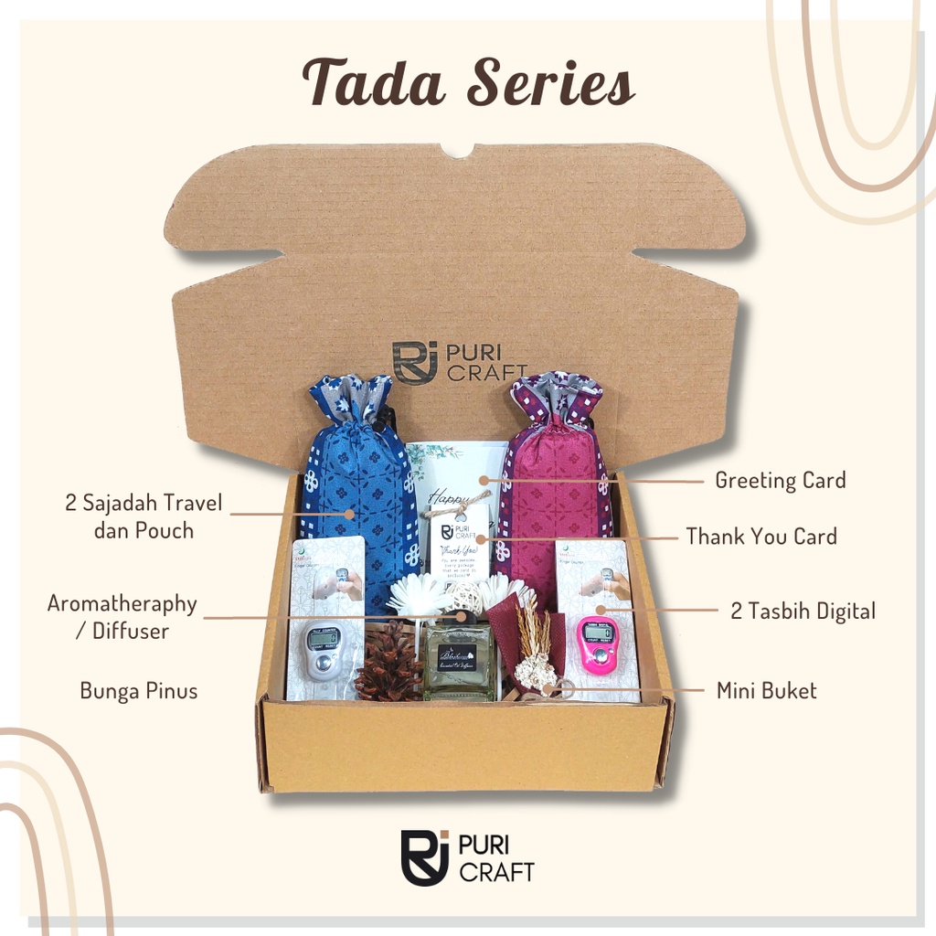 TADA Series / Hampers Sajadah / Hampers Pernikahan / Hampers Wedding / Kado Wisuda / Kado Sejadah / Kado Pernikahan / Wedding Gift / Hampers Lebaran / Kado Cowok / Kado Cewek / Kado Ulang Tahun / Kado Ultah