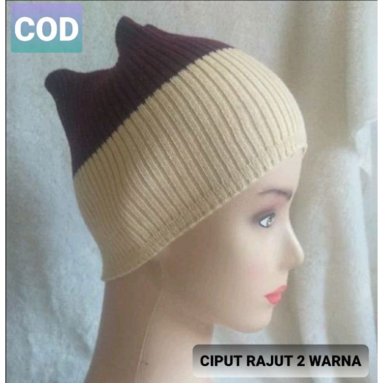 CIPUT RAJUT  2 WARNA TERBARU INNER BAHAN TEBAL