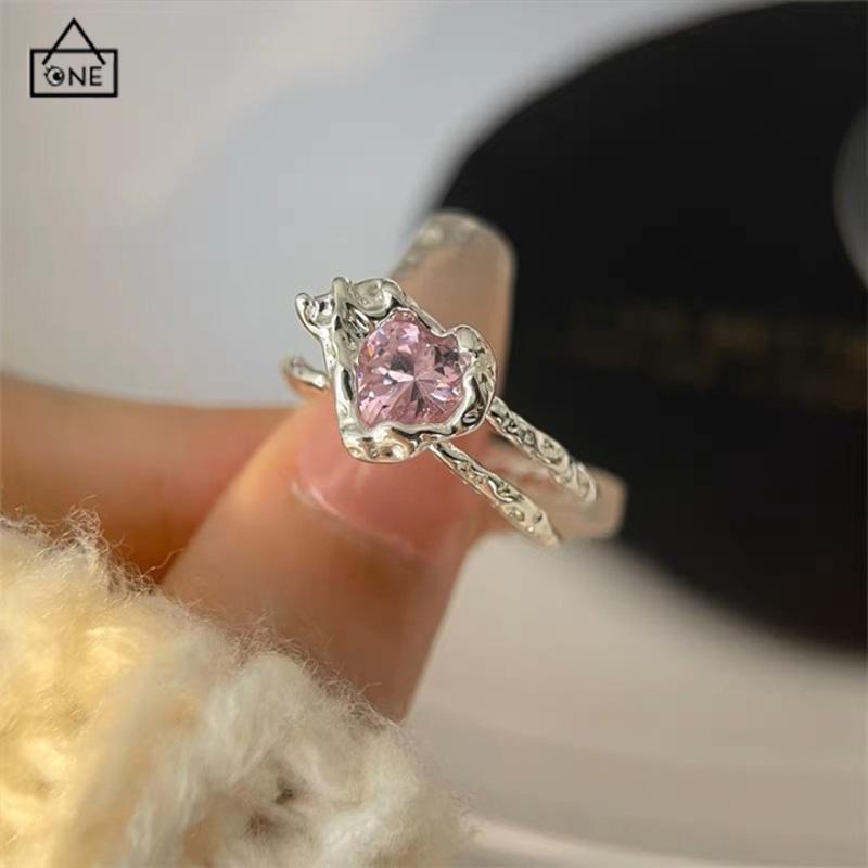 COD❤️3PCS Cincin RetroDesain Ceruk  Temperamen Mewah  Buka Dapat Disesuaikan  Cincin Jari Telunjuk-A.one