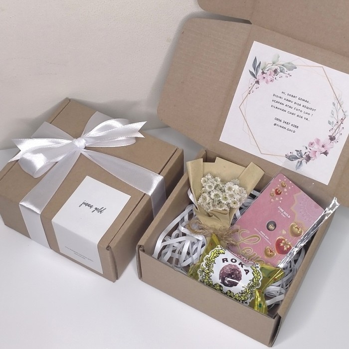 

✨READY✨ -Hampers Emas Minigold Gift Series Love / Kado Valentine / Anniversary - 0.025, Tanpa Edel+Roka- 1.1.23