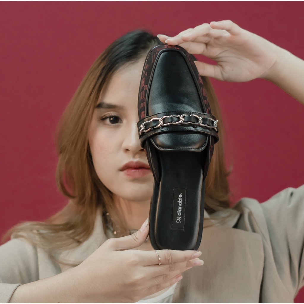 Dianable - Yura Black Mules Shoes Reborn