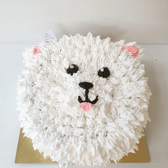 

Cake Tart White Dog