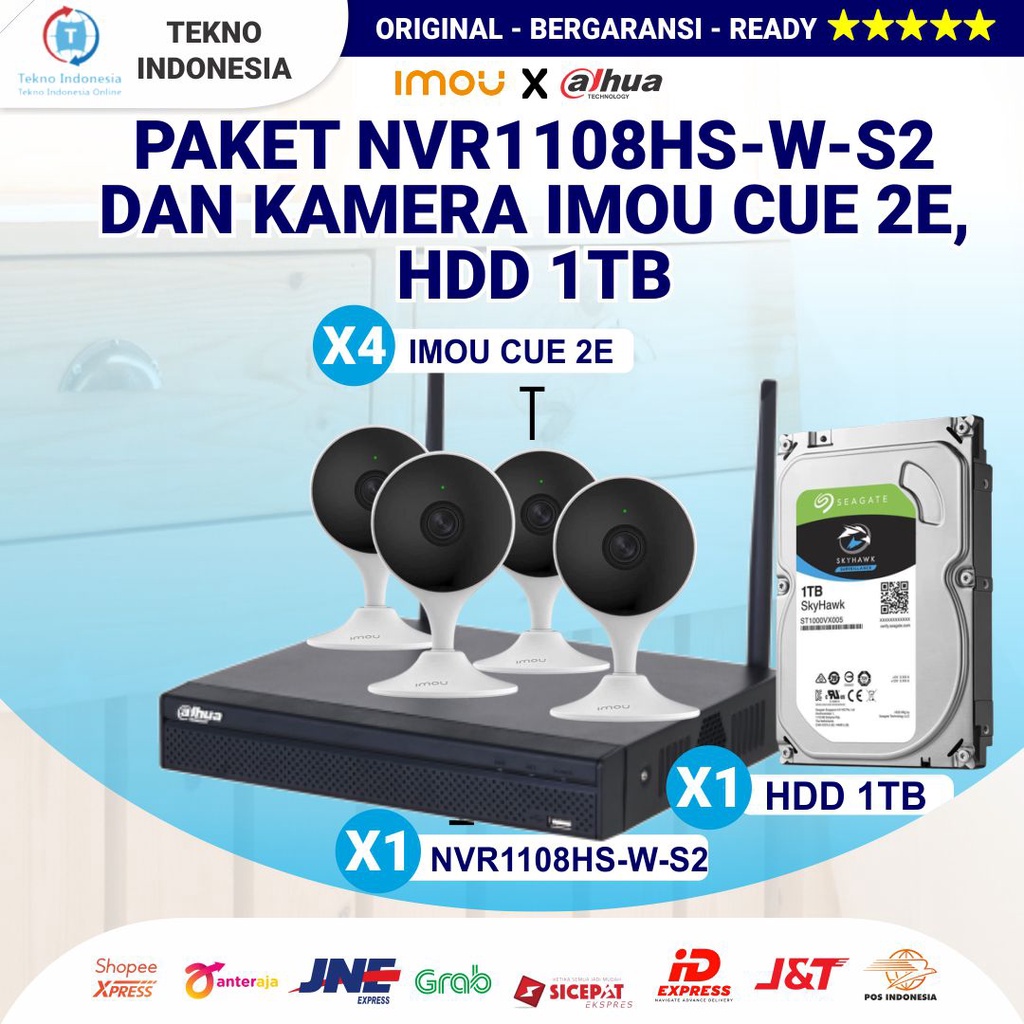 PAKET CCTV 8 kamera Indoor WiFi IMOU Pantau Rumah CCTV Wireless Indoor IP Camera Imou