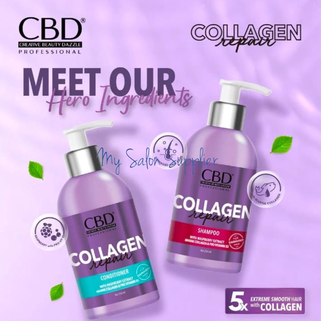 CBD Collagen Repair Shampoo / Conditioner 250ml