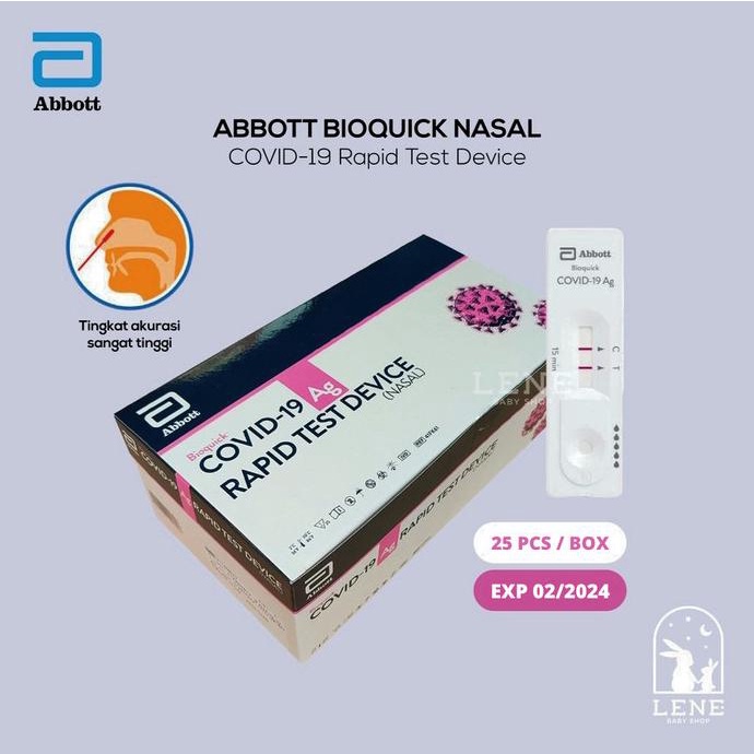 Promo Original Panbio Abbott BIOQUICK NASAL 1 box isi 25set