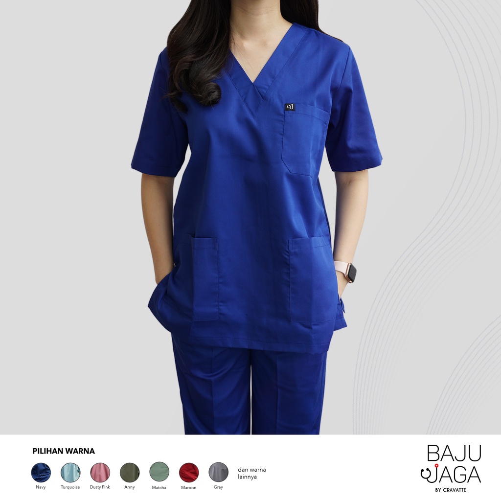 Baju Jaga/Baju OK/Baju Jaga Malam Lengan Pendek Non-Bordir S-XL vol 1