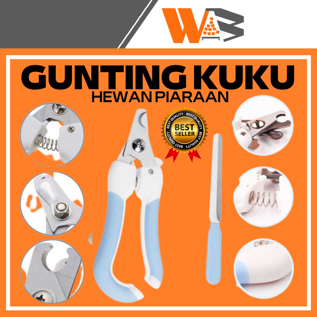 COD Gunting Kuku Anjing Kucing Kelinci Stainless Steel