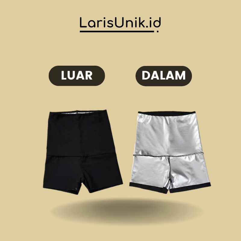 Celana Pendek Olahraga Hotpants Hotpans Hotpant Pembakar Peluntur Susut Lemak Tubuh Badan Wanita Jumbo Clana Sport Pakaian Olahraga Senam Aerobic Gym Fitness Fitnes Lari Pelangsing Perut Buncit Fat Burner Wanita Perempuan Cewek Cewe Full Silver Premium
