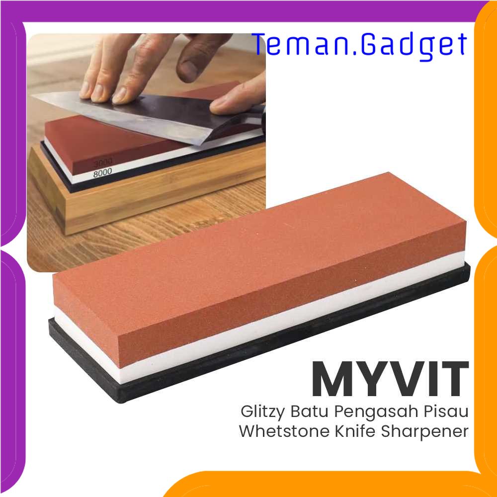 TD - DPR MYVIT Glitzy Batu Pengasah Pisau Whetstone Knife Sharpener - Wkss-01