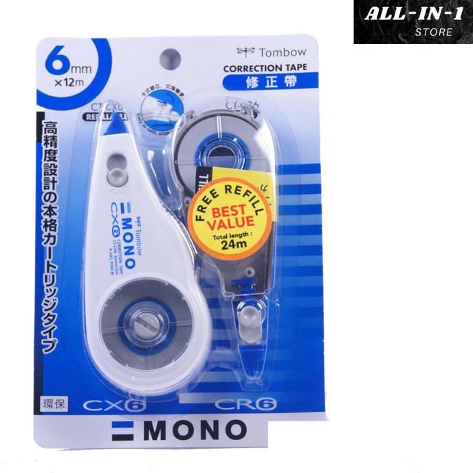 

MURAH Tip-Ex Kertas / Correction Tape Kertas MONO CT-CXCR + Refill TOMBOW