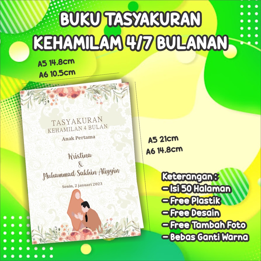 Buku Tasyakuran 4 bulanan kehamilan - Tasyakuran 7 bulanan Kehamilan - 4 7 Bulan Kehamilan