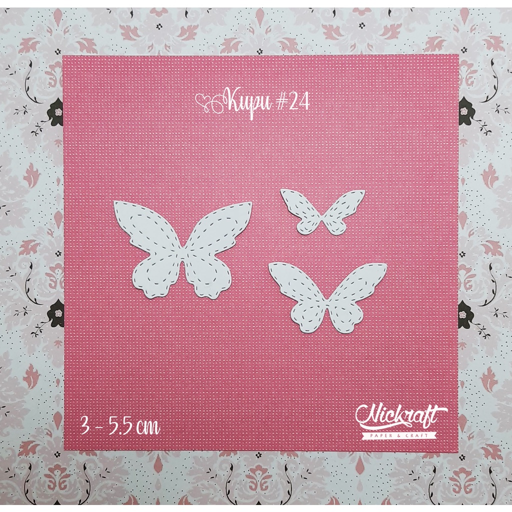 

KUPU #24 - Bahan Scrapbook Kertas Butterfly Butterflies