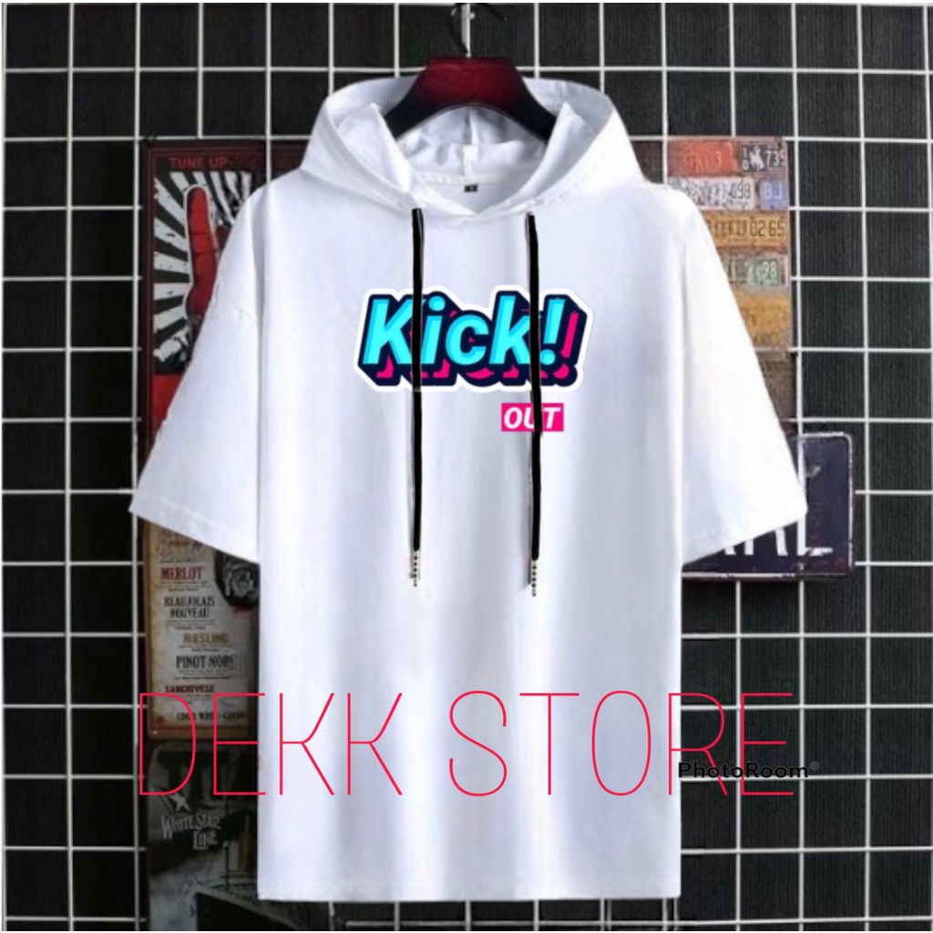 KAOS HOODIE PRIA LENGAN PENDEK/KAOS HOODIE KUPLOK PRIA/KAOS PRIA T-SHIRT TERLARIS/KAOS HOODIE T-SHIR