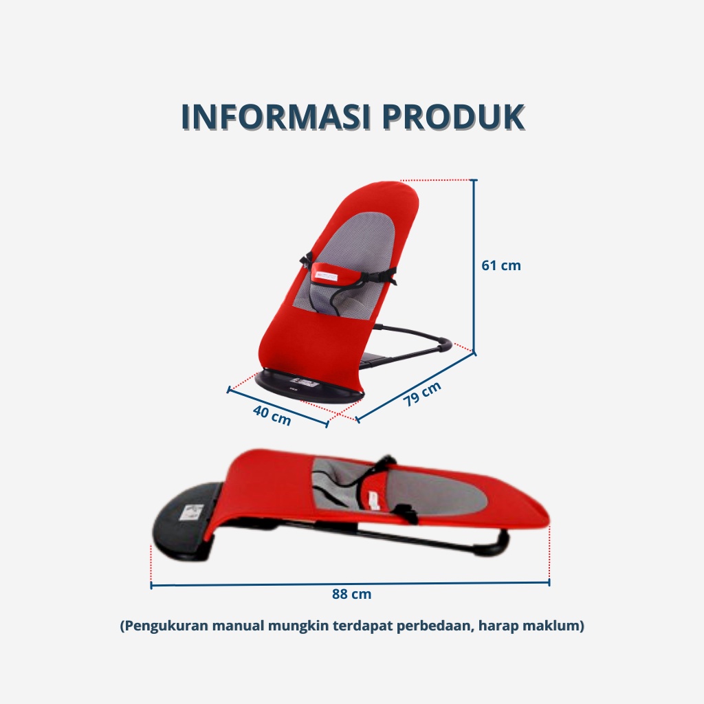 KIDDAILY Bouncer Baby Bouncer Bayi Ayunan Bayi Ayunan Baby Bouncher Bayi Boncer Bayi