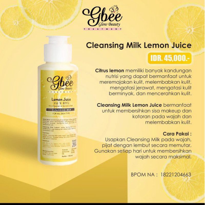 GLOW BEAUTY GBEE SET CLEANSING / PAKET CLEANSING / CELANSER / TONER / pembersih muka &amp; pelembab BPOM