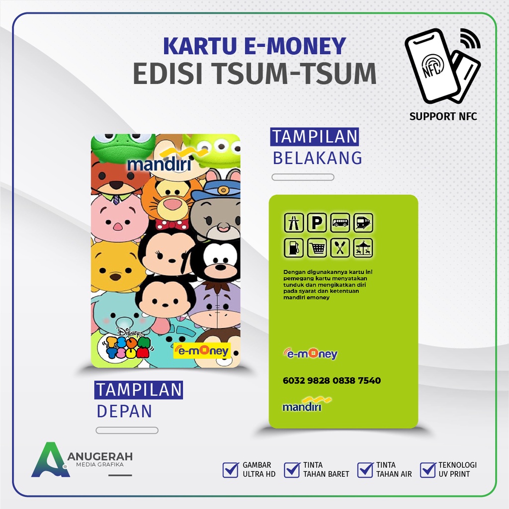 Kartu E-money Mandiri Edisi Tsum Tsum