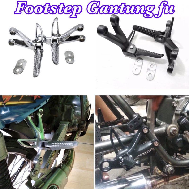 foot step step gantung satria fu crome universal motor fu,mx,dll
