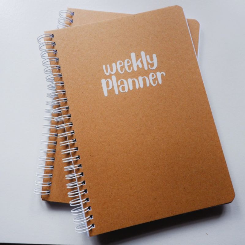 weekly planner book buku mingguan