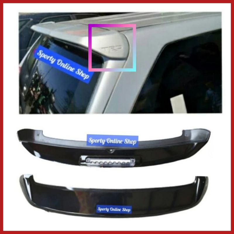 Spoiler Sayap Mobil Avanza Xenia 2012-2020 Model Emboss Tulisan TRD