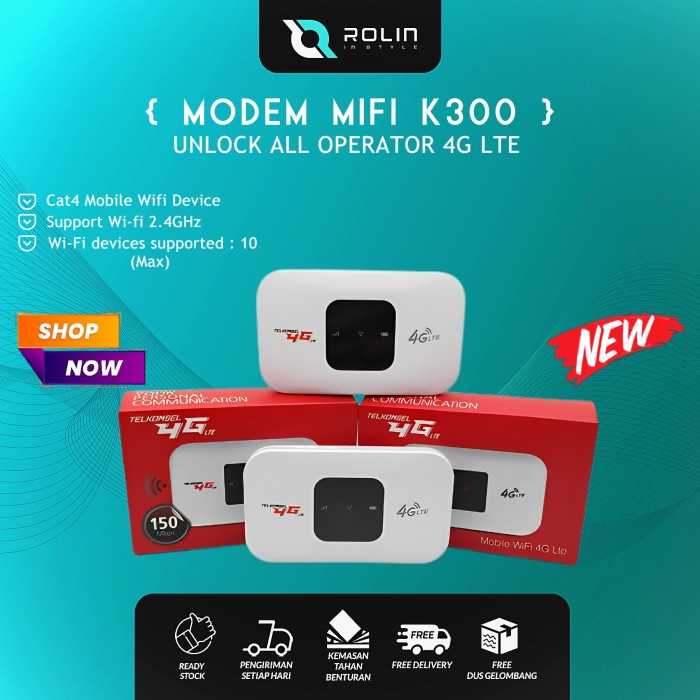 Produk Terbaru Modem Wifi Telkomsel 4G Lte Unlock All Operator-Mifi 4G Lte