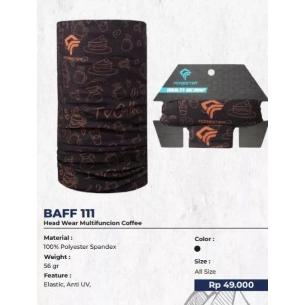 FORESTER BAFF 111 HEAD WEAR MULTIFACTION COFFE
