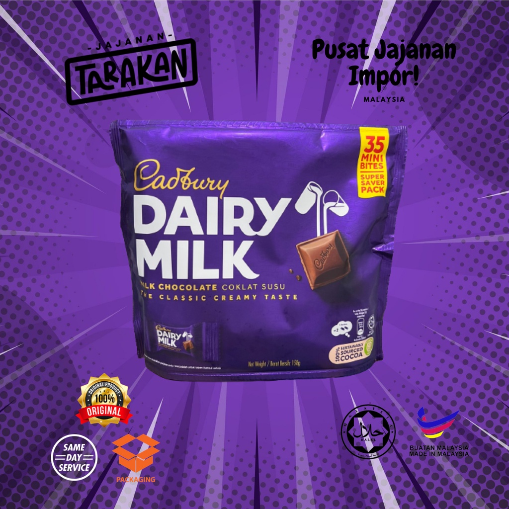 

Cadbury Dairy Milk Chocolate Made for Sharing 35 Mini Bites Malaysia