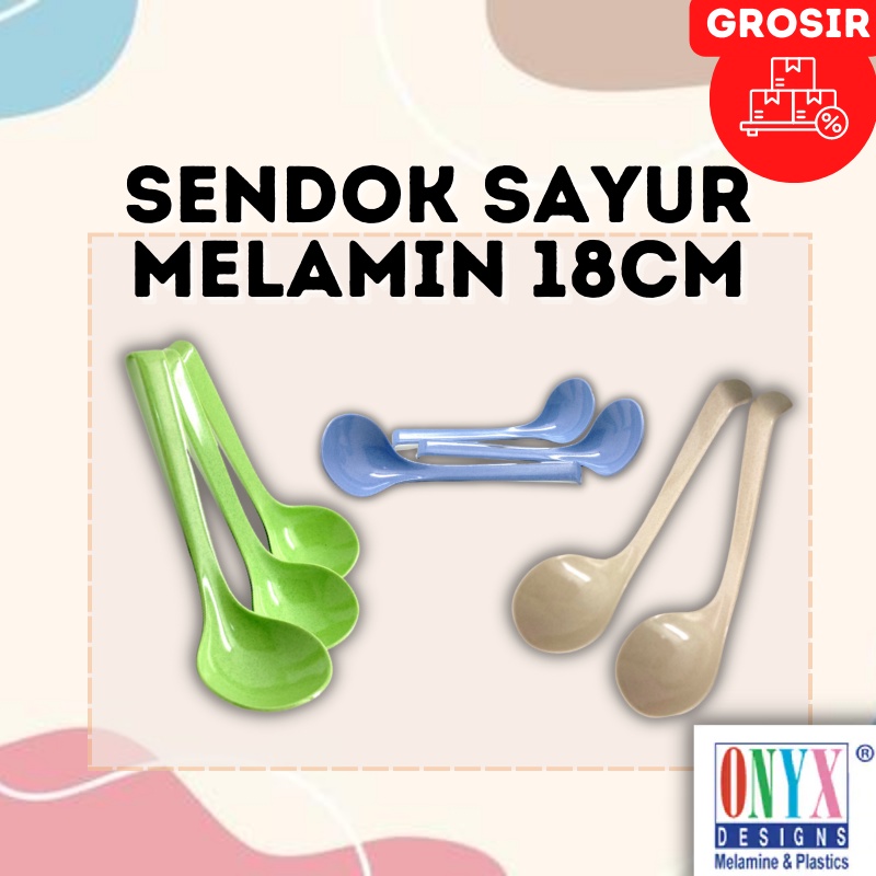 Sendok Sayur Bahan Melamin 18cm