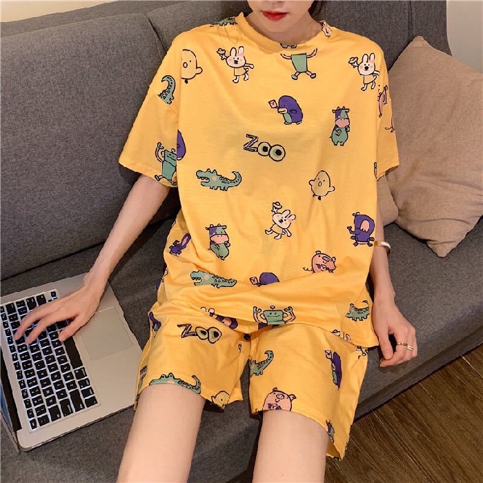 SETELAN CELANA PENDEK IMPORT/SETELAN PIYAMA WANITA/PIYAMA SANTAI CELANA PENDEK