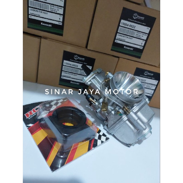 karburator kawasaki + karet intek Rc3 pwk 24 26 28 30 32 34 plus karet intek