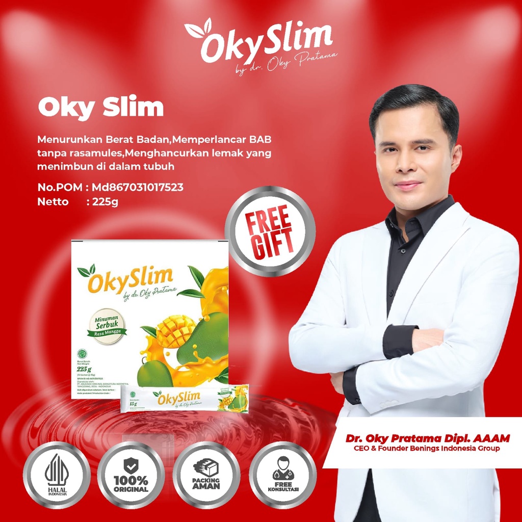 OKYSLIM BENING SKINCARE DR. OKY PRATAMA | PELANGSING ANTI GAGAL | MELANGSINGKAN & MENURUNKAN BB | BP