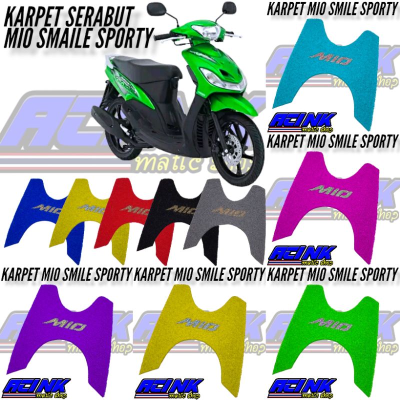 Karpet serabut motor MIO sporty alas pijakan kaki motor mio