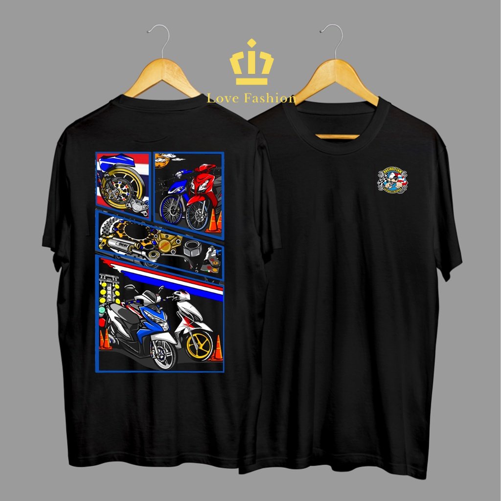 Kaos Tshirt Baju Distro Motor Beat Thailook Babylook Modif Premium Terbaru