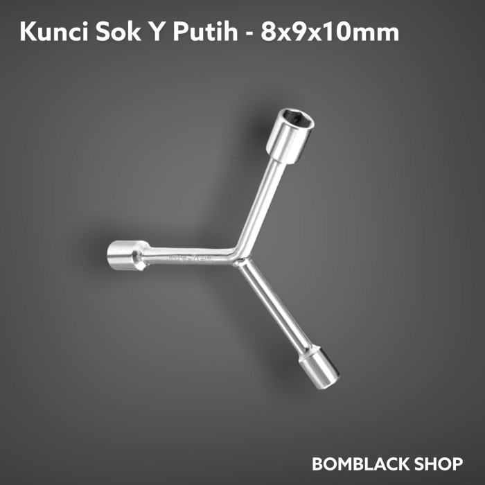 TERMURAH Kunci Sok Y Putih Ukuran 8 9 10 11 12 13 14 17 mm Sock Socket Shock DN Kunci Y 10 11 13 8 9 10 8 10 12 10 12 14 12 14 17 Kunci Konci Y Segitiga MURAH