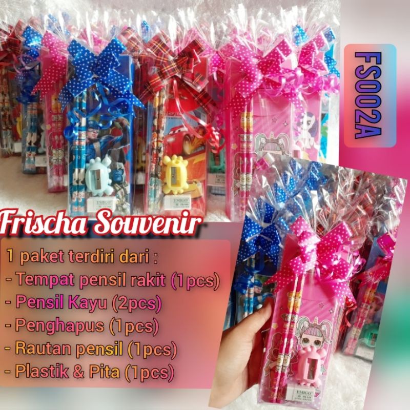 

Paket Hemat FS002A / Bingkisan ulang tahun / souvernir ultah / alat tulis set / Stationary / hadiah