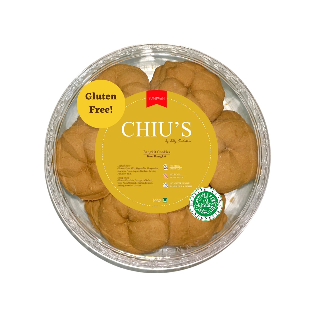 

CHIU'S Bangkit Cookies (Kue Sagu) Vegan Vegetarian Gluten Free Gula Aren