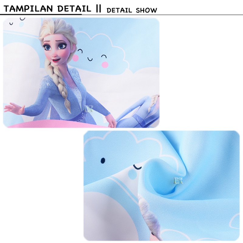 Jaket Anak Perempuan Motif Frozen Elsa Princess Snow White Cinderella Aurora Belle Putri Jasmine Ariel Kuda Poni Unicorn Hangat Lengan Panjang Import Terbaru Sweater Outerwear Outer Hoodie Mantel Musim Dingin Resleting