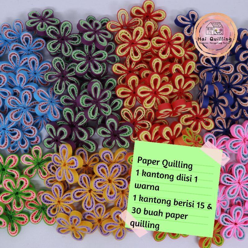 

Paper Quilling/Siap Tempel/ Motif Bunga