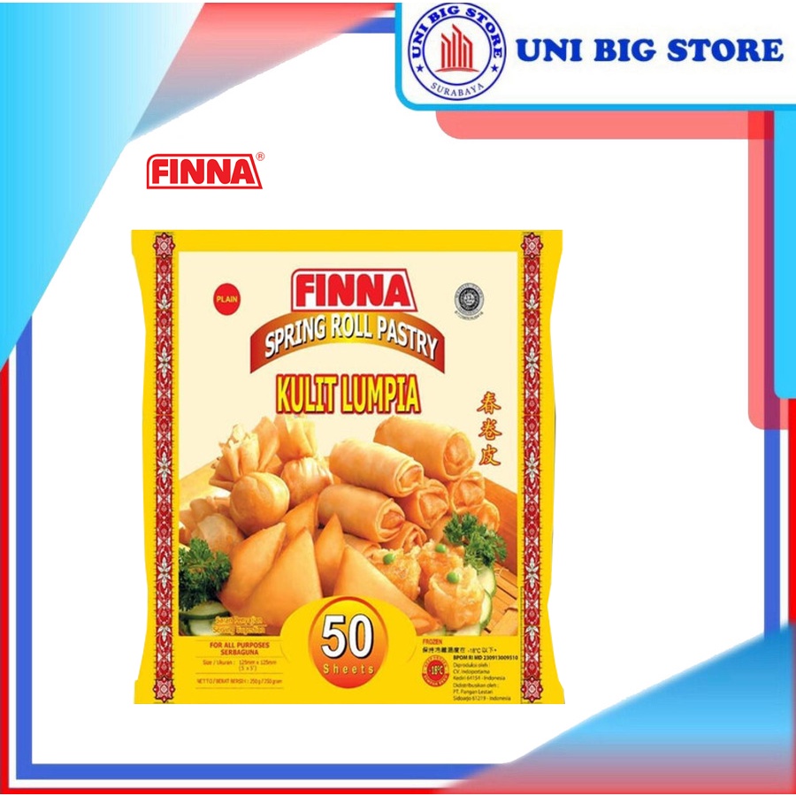 

Finna Spring Roll Pastry 125 x 125 mm 50 Sheets Kulit Lumpia Kecil