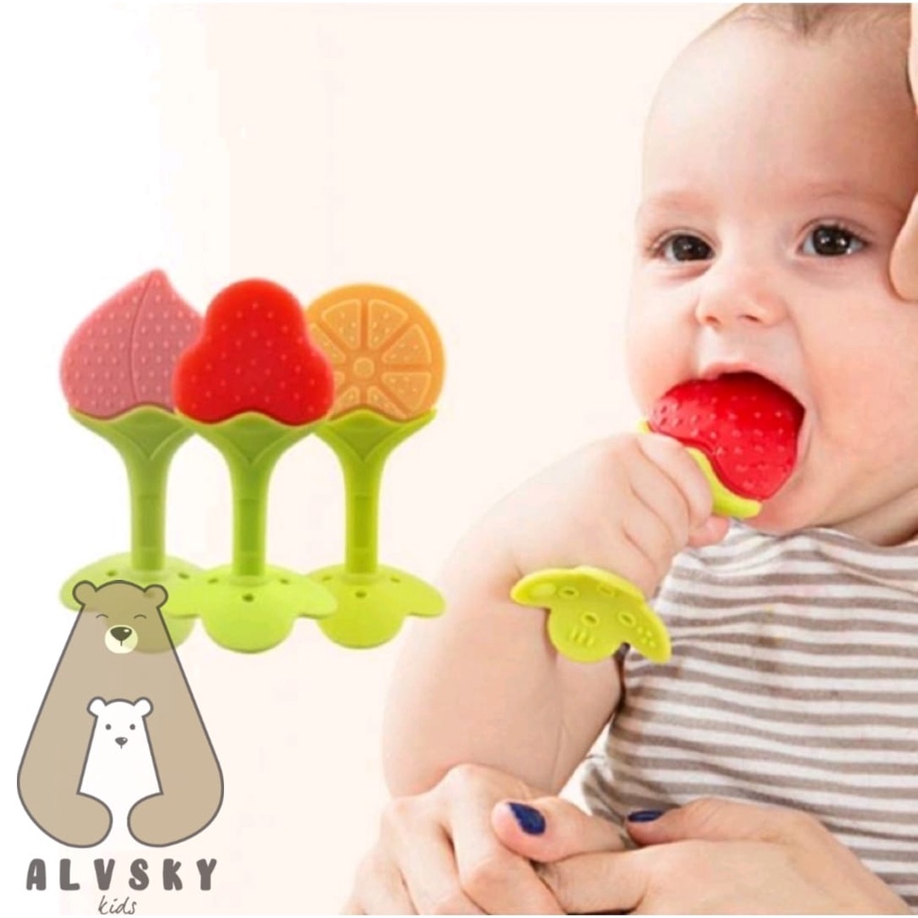 BABY TEETHER BUAH LUCU MURAH / GIGITAN BAYI MODEL BUAH MURAH MAINAN GIGITAN BAYI