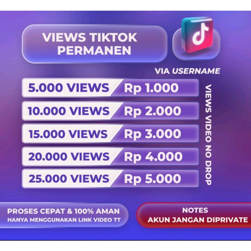 VIEWS TIKTOK - JASA TAMBAH VIEWS TIKTOK - VIEWS TIKTOK PERMANEN