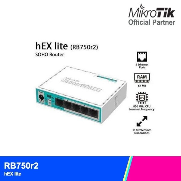 Mikrotik Router Indoor RB750r2 hEX Lite RB 750 r2