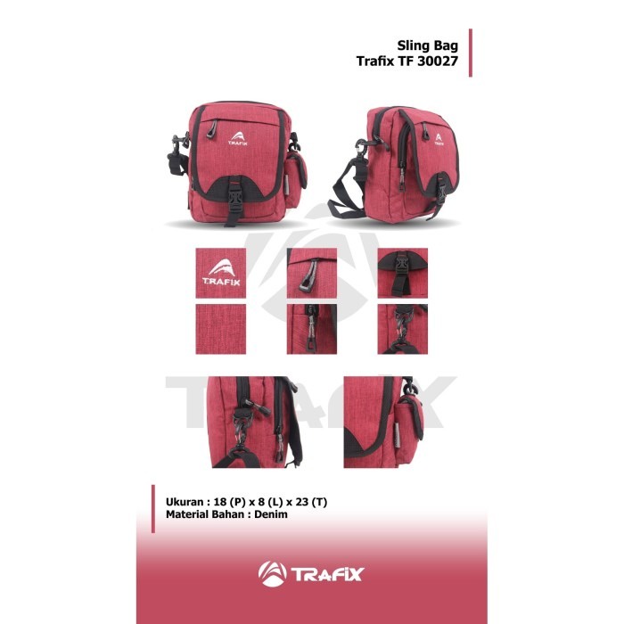 [KLIKTAS] Tas slempang pria TRAFIX - TF 30027 - sling bag gaul